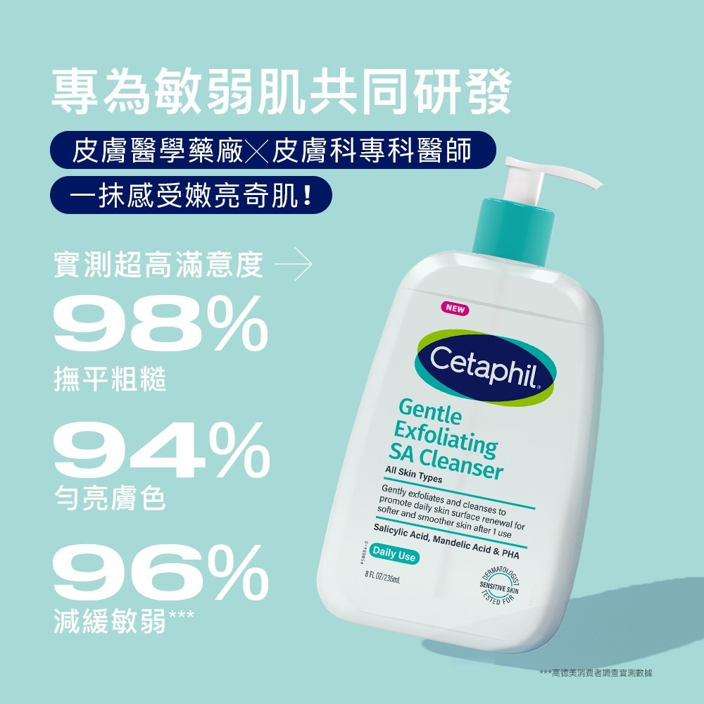 Cetaphil舒特膚 三酸煥膚嫩亮潔膚露