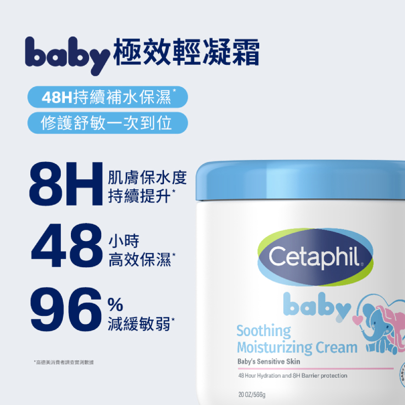 Cetaphil舒特膚 Baby極效輕凝霜 566g